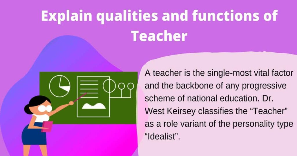 B.ed Notes English Medium - Explain Qualities And Functions Of Headmaster