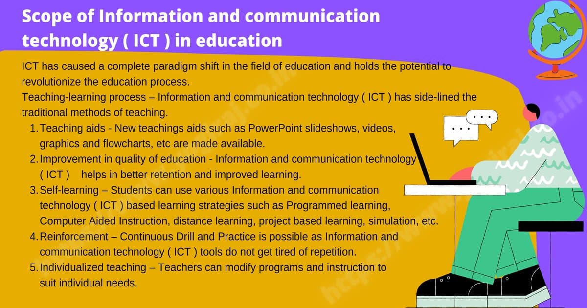 Scope Of Information And Communication Technology ICT In Education